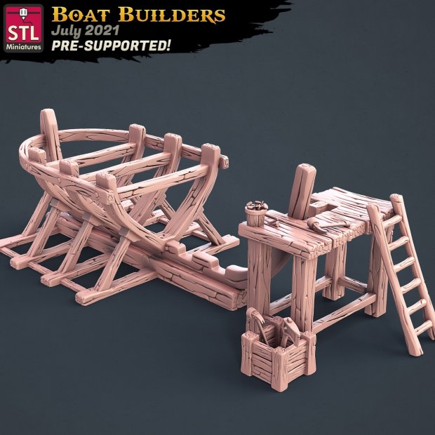 Boat Builders - Ship frame Figure (Unpainted)