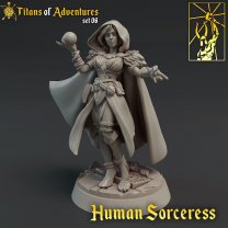 Woman wizard with ball Figure (Unpainted)