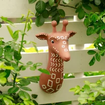 Giraffe Head Wall Vase