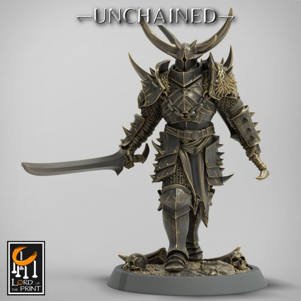 Chosen One with Two Swords Figure (Unpainted)