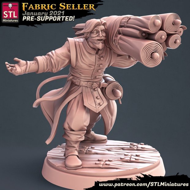 Carpet seller Figure (Unpainted)