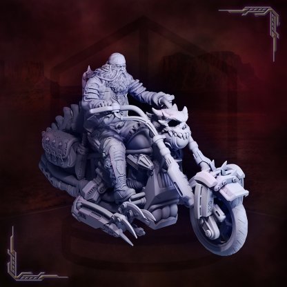 Anarch on a Hellbike Figure (Unpainted)