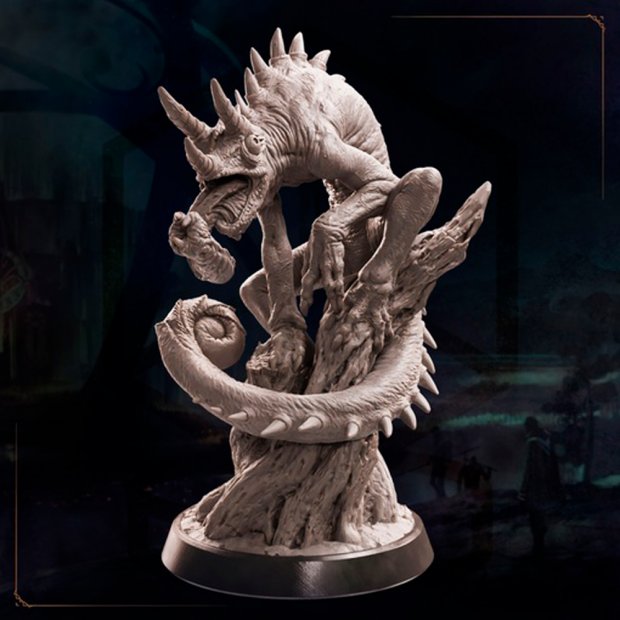 Giant Chameleon Figure (Unpainted)