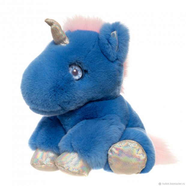 Blue Unicorn (30 cm) Plush Toy