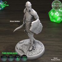 Elven Soldier 04 Figure (Unpainted)