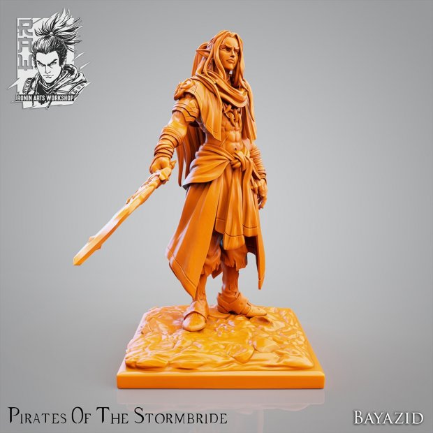 Elf Pirate Figure (Unpainted)