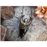 Wolf's Moon Pendant Necklace