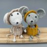 Lovely Mice Handmade Knitted Doll