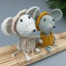 Lovely Mice Handmade Knitted Doll