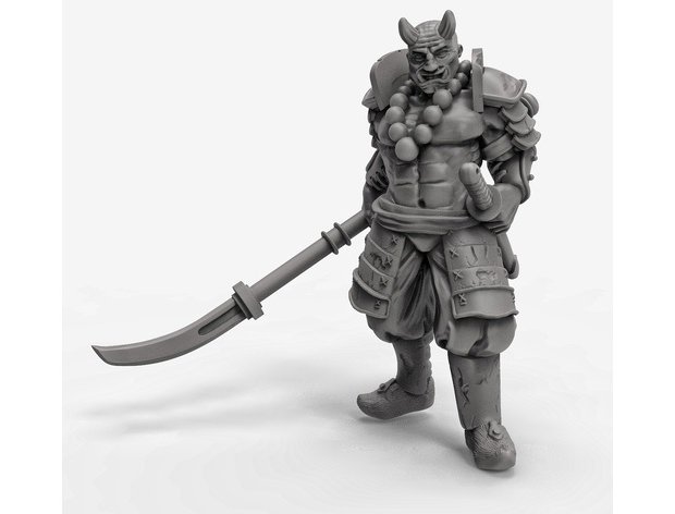 Intrigued Oni Figure (Unpainted)