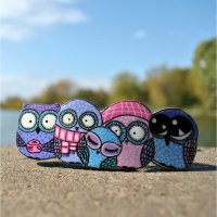 Winter Owls Barrette