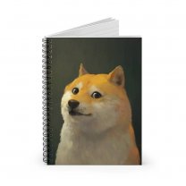 Doge Portrait Meme Spiral Notebook