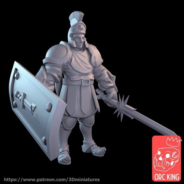 Heavy knight in armor Figure (Unpainted)