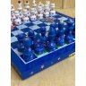 Handmade Merry Ponies (Blue) Everyday Chess