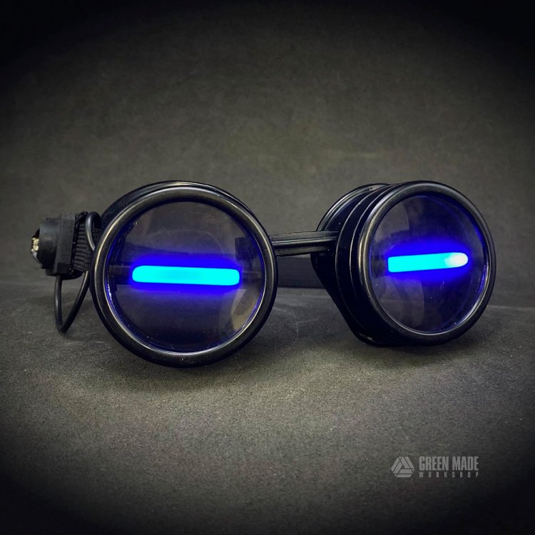 Line blue Goggles