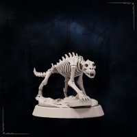 Wolf Skeleton Figure (Unpainted)