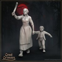 Mother and son Figure (Unpainted)
