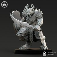 Beastman guard with sword Figure (Unpainted)