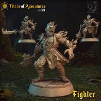 Orc Fighter Figure (Unpainted)