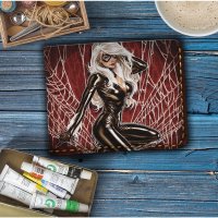 Handmade Marvel Comics - Black Cat Custom Wallet