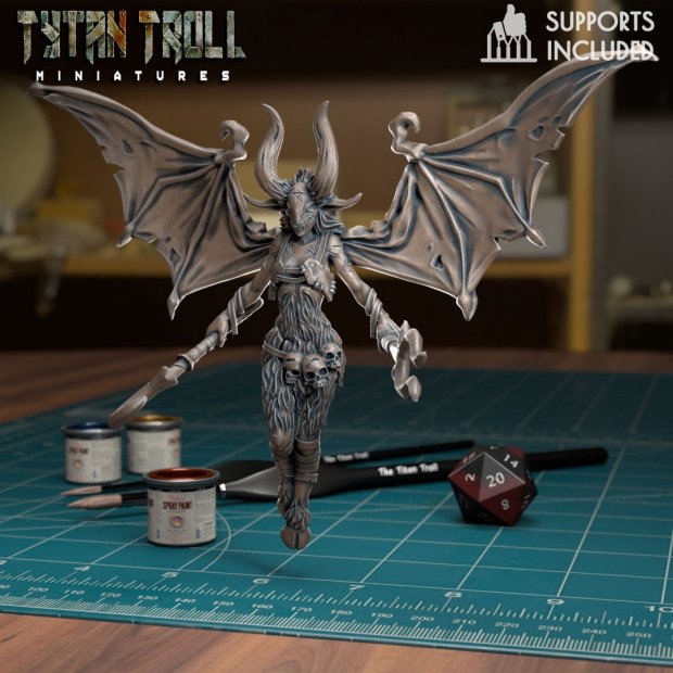 Floating Horror Demon Figure (Unpainted)