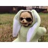 Handmade Zombie Bunny Keychain