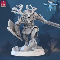 Ludolos with a shield Figure (Unpainted)