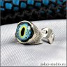 Gavial Loki Crocodile Eye Ring