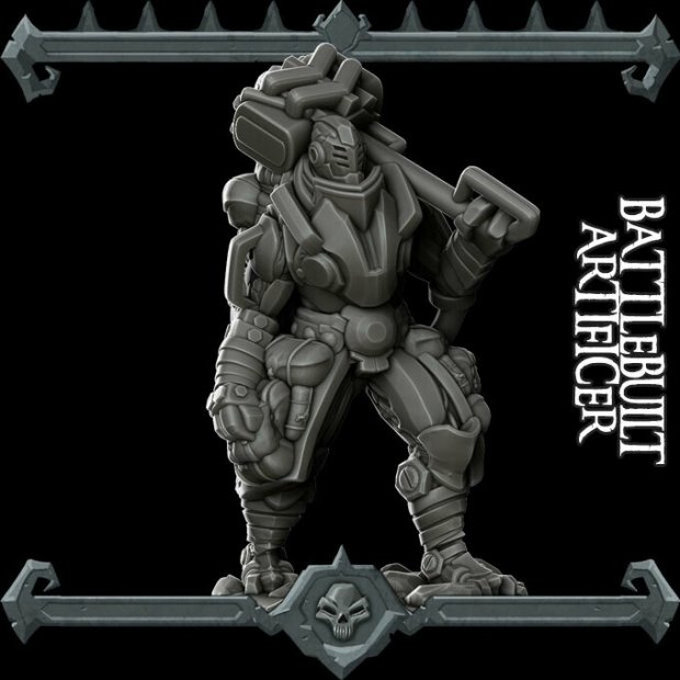 Battlebuilt Artifcer Figure (Unpainted)