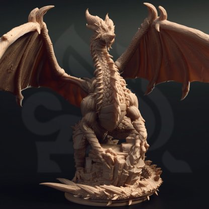 Black Dragon Karogor Figure (Unpainted)