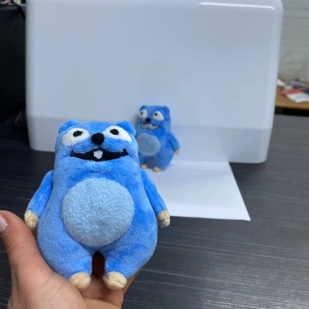 Lemming Plush Toy (with one tooth)