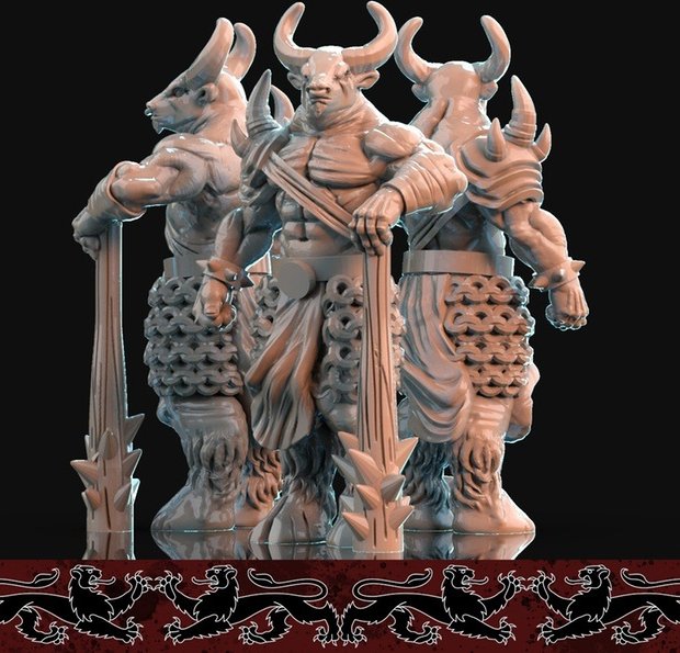 Minotaurs in the gym Figure (Unpainted)