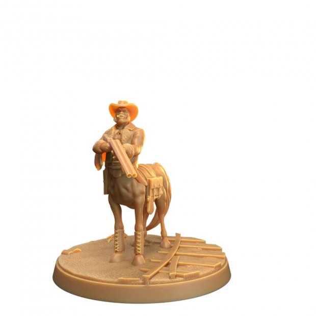 Centaur cowboy with a double-barreled gun Figure (Unpainted)