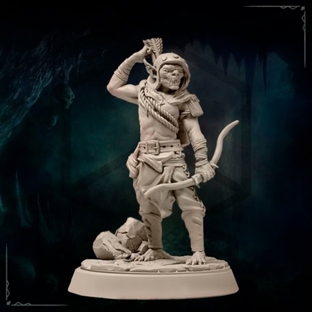 The Waiting Hobgoblin Archer Figure (Unpainted)