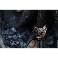 Steampunk Cat Pendant Necklace