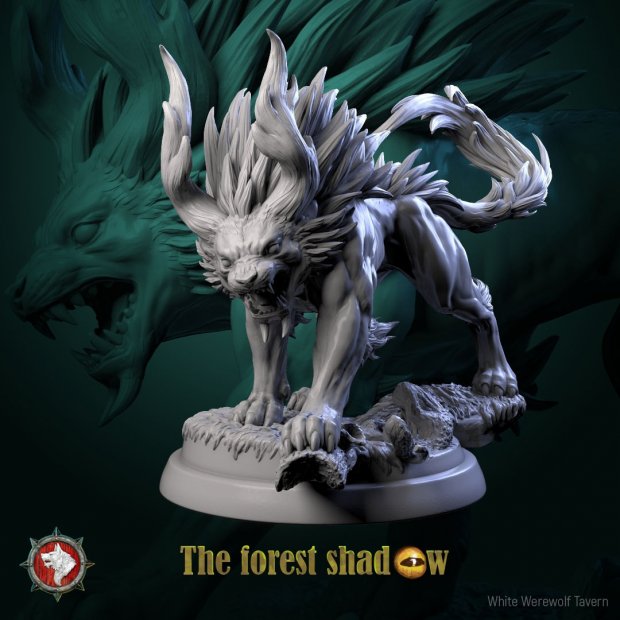 Horned Dog Figure (Unpainted)