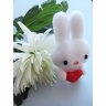 Rabbit With Heart (9 cm) Plush Toy