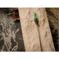 Green Rhinestone Hairpin