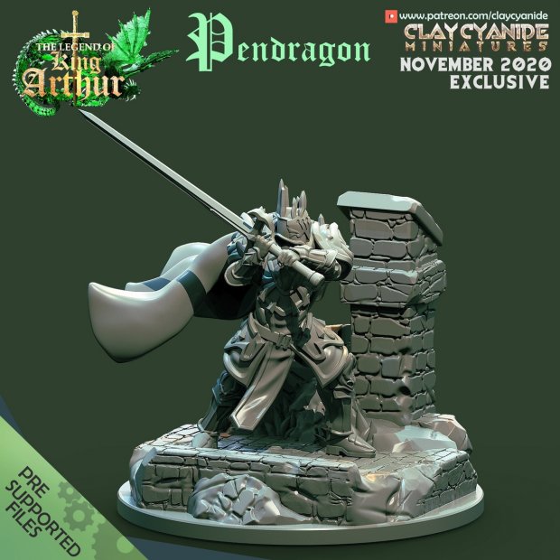 Pendragon Figure (Unpainted)