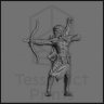 Attacking Hobgoblin Archer Figure (Unpainted)
