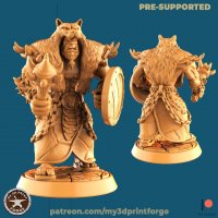 Orc with a club Figure (Unpainted)