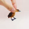 Needle Felted Happy Duck Toy