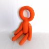 Alan Becker Stickman Orange Plush Toy