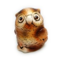 Handmade Fat Owl Figure