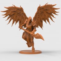 Flying Warrior Figure (Unpainted)