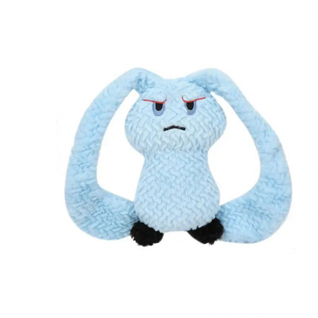 Bunny Squeaky Plush Dog Toy (Blue)