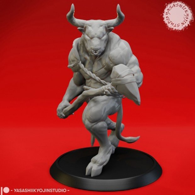 Minotaur builder Figure (Unpainted)