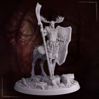 Teidn Keleh, Centaur Warrior Figure (Unpainted)
