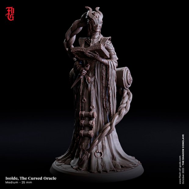 Isolde, the Cursed Oracle Figure (Unpainted)