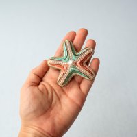 Starfish with Pearls Brooch
